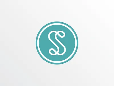 S mark badge circle logo s