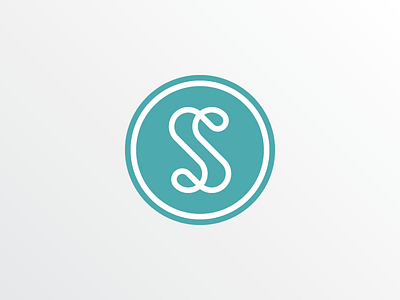 S mark badge circle logo s