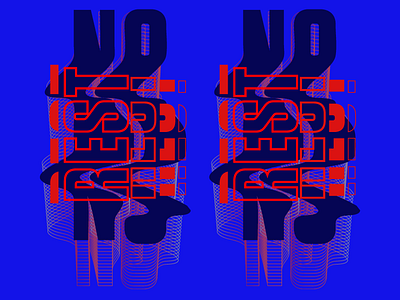 No Rest abstract illustrator lines outlines type vector