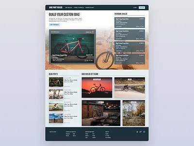Bike Part Picker app ui ux web