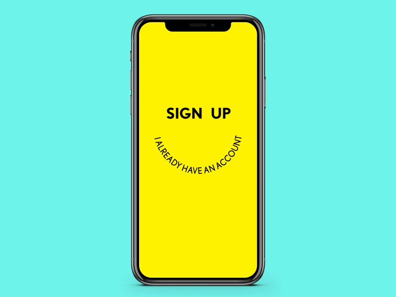 Daily UI #001 - Sign Up animation dailyui dailyui 001 ui design