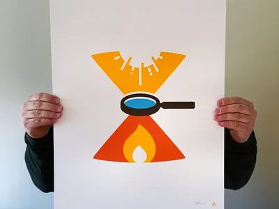 Magnifire! print screenprint