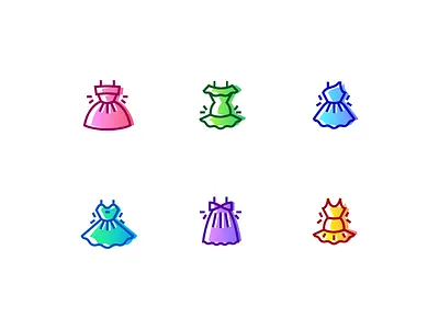 Free icons dress design icon illustration logo