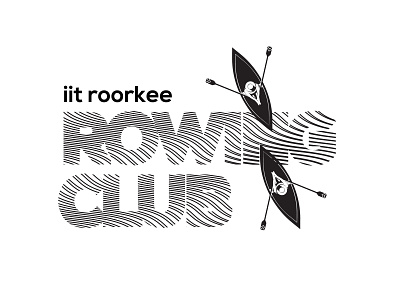 Rowing Club illustration tshirt design