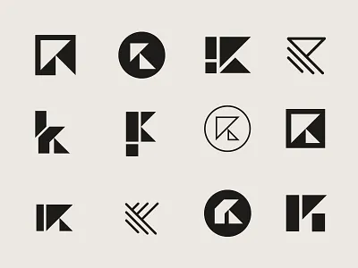 K Explorations brand branding clean design icon icons lettering logo mark simple type typography