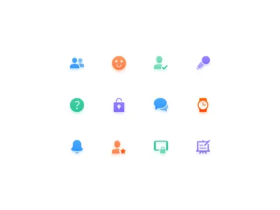 Icon set for educational app app education education app icon illustration school tablet ui ux