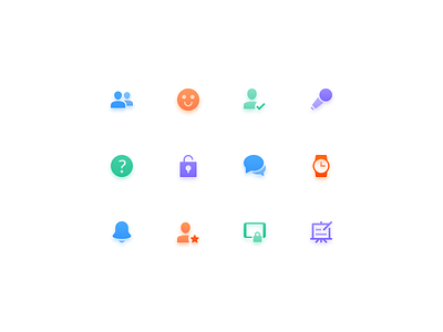 Icon set for educational app app education education app icon illustration school tablet ui ux