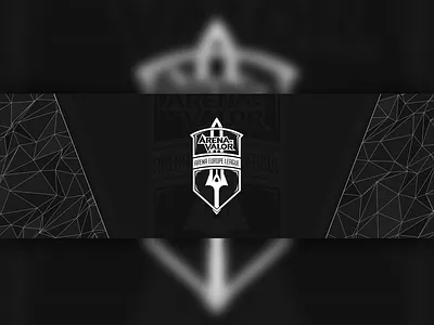 Arena Europe League's Twitter banner adobe after effects ae after after effects design effects flat illustrator logo motion design poly typo typography vector