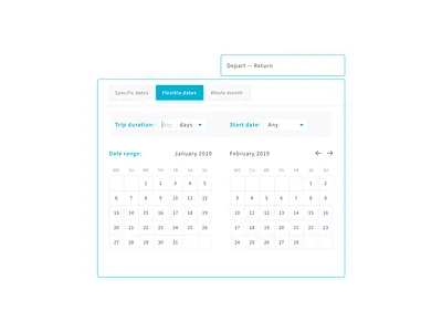Skyscanner Case app date picker date range design flight app flight search search skyscanner ui ux web