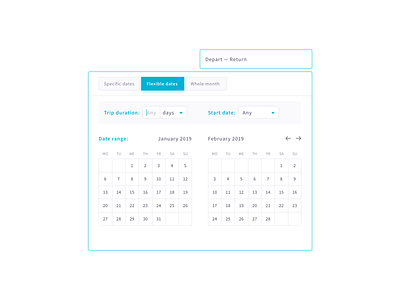 Skyscanner Case app date picker date range design flight app flight search search skyscanner ui ux web