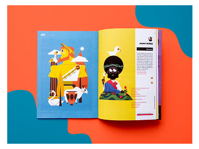 REVISTA RGB - nº 22 colombian color palette diseño editrorial editorial design graphic design illustration ilustración jhonny núñez print