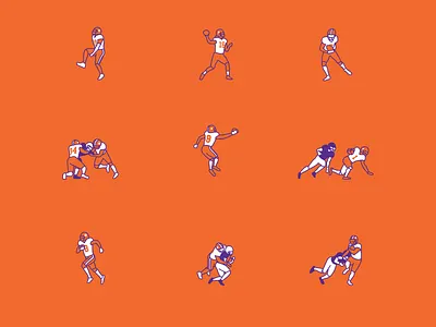 Clemson icons clemson isotype pictogram sports