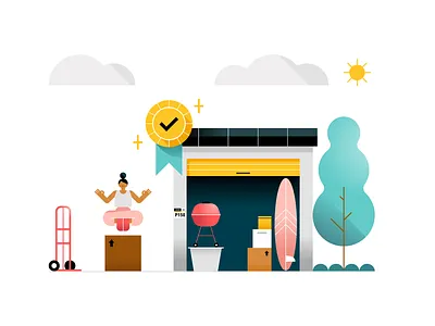 SmartMarket Reservations adobe branding character color composition down the street down the street designs dts dts designs geometric illustration illustrator ui ux web