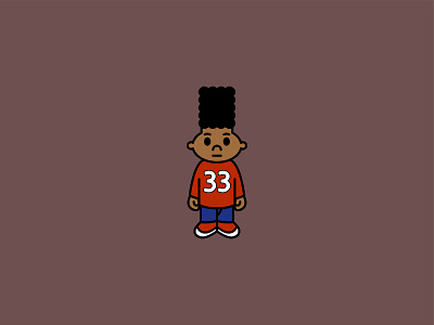 Gerald 90s bape cartoon design gerald hey arnold icon illustration minimal nick at nite nickelodeon nostalgia vector