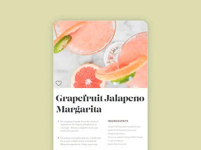 Daily UI #040: Recipe app daily ui dailyui dailyui040 mobile app recipe ui ui design unsplash