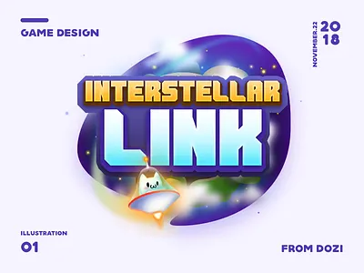 INTERSTELLAR LINK⚡️ android app application branding drawing game icon illustration ios iphone logo