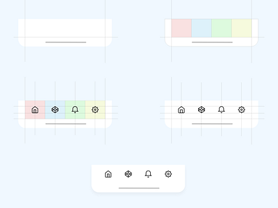 iPhone Bottom bar adobe xd bottom bar design home icon ios iphone mobile settings tab bar ui ui ux user experience