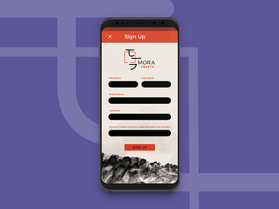 Sign Up — Daily UI #001 001 dailyui febuiry materialdesign mobiledesign ui visualdesign