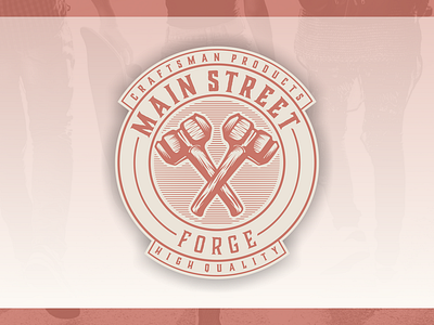 Main Street brand branding design illustration logo
