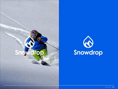 Daily Logo Day 8 branding branding identity dailies daily challenge dailylogochallenge design identity design logo logo design ski ski resort skier snow snowdrop vector