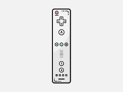 Wiimote - Vector Illustration design graphic design illustration illustrator nintendo vector video games wii wiimote