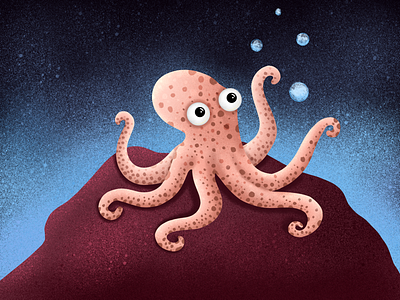 Octopus- (28/100 ) Daily Illustration Challenge character illustration ipad octopus procreate sea