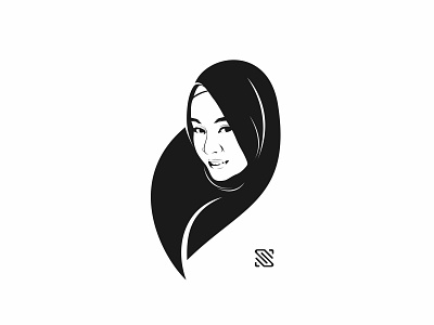 Veil Logo ai artwork brandidentity branding design graphicdesign hijab illustraion illustration logo simple tshirt vector veil