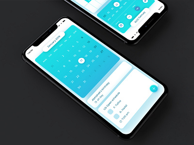 Calendar tool app UI ui