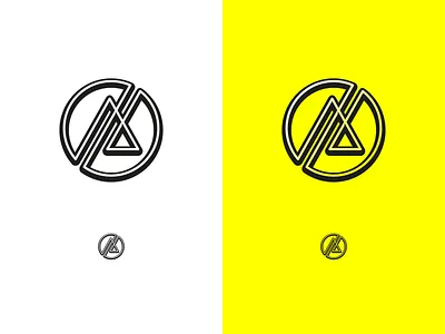 AL Monogram a al badge branding design icon logo monogram symbol