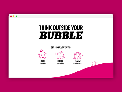 Homepage hero section design illustration web