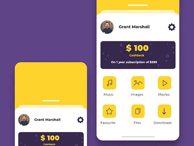 Profile Screen adobe xd app concept concept design ios profile profile design ui ux