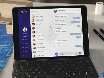 Wixo Messaging App app design logo message send ui uidesign