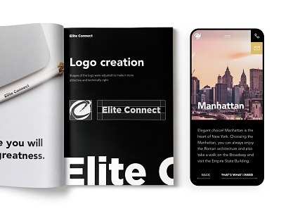 Elite Connect Brandbook app application brand brand and identity brandbook branding branding design design design development illustration lettering logo logo design property real estate agency real estate app typography vector web