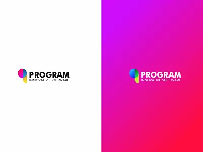 Software Company Logo Concept gradient logo modern software software design