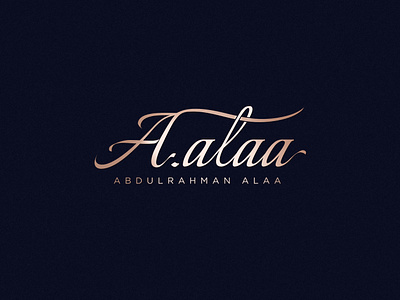 A.alaa | Logo Design branding businesslogo calligraphy lettering logo logo design luxury typography