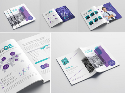 Company Annual Profile a4 annual report brand branding business clean company corporate creative design elegant emydesign indesign infographics informational letter light magazine minimalist modern