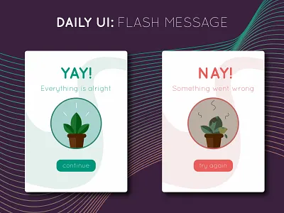 Daily UI Challenge: #011 Flash Message app app interface color color sheme daily 100 daily 100 challenge daily ui daily ui 11 design error flash message illustration interface ui ui challenge vector website