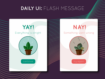 Daily UI Challenge: #011 Flash Message app app interface color color sheme daily 100 daily 100 challenge daily ui daily ui 11 design error flash message illustration interface ui ui challenge vector website