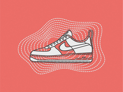 Nike Air Force 1. 2d adobe af1 airforce1 graphicdesign illustration illustrator nike nikeairforce1