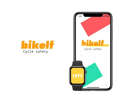 bikelf - cycle safety app apple design flat ios swift type typography ui ux web