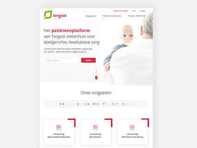 Platform home homepage hospital hub pathways patients platform webdesign webpage