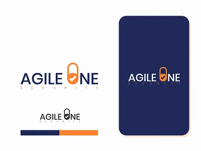 Agile One Security logo agile one branding corporate branding dribbble logo security logo