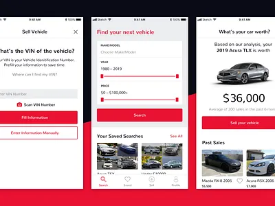 autoTRADER Mobile App app cars interface sell ui ui ux ux vehicles