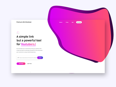 Saas Theme for Premium URL Shortener app bitly branding design gradients landing page saas shortener url shortener ux