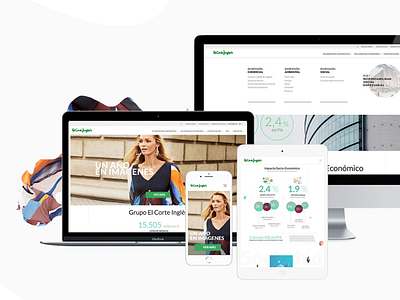 El Corte Inglés Corporativo creative ui ux web design