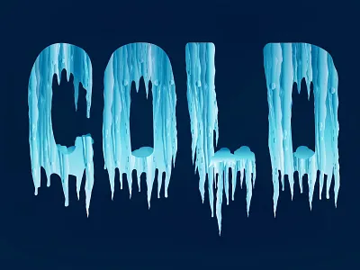 Cold blues cold gradient icicle icicles type winter