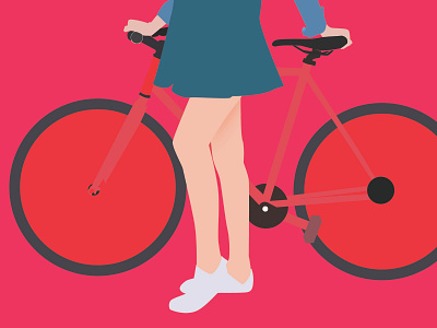 Cycle Girl design illustration photoshop vector