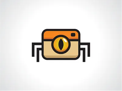 Spider Cam Logo Template cam cam logo camera logo logo design logo template spider logo