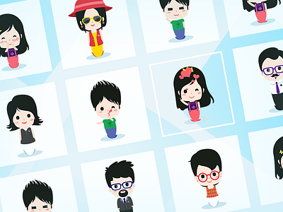 Mina家族形象设计 branding cartoon character design enterprise propaganda illustration inbetweening vector