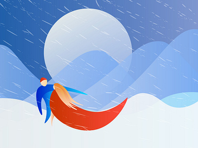 Red Riding Moon animation cartoon color design illustration story